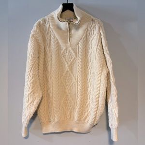 Ivory 100% Irish wool sweater